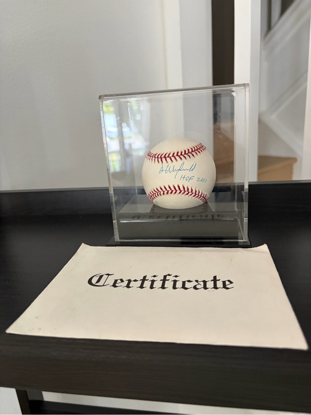 Dave Winfield Signed Baseball HOF 2001 Steiner Sports Memorabilia COA